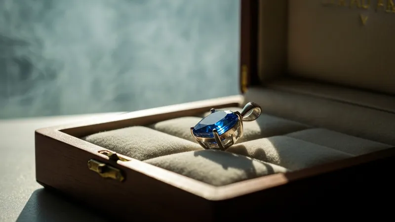 Conservation à long terme des pendentifs saphir : soluzioni