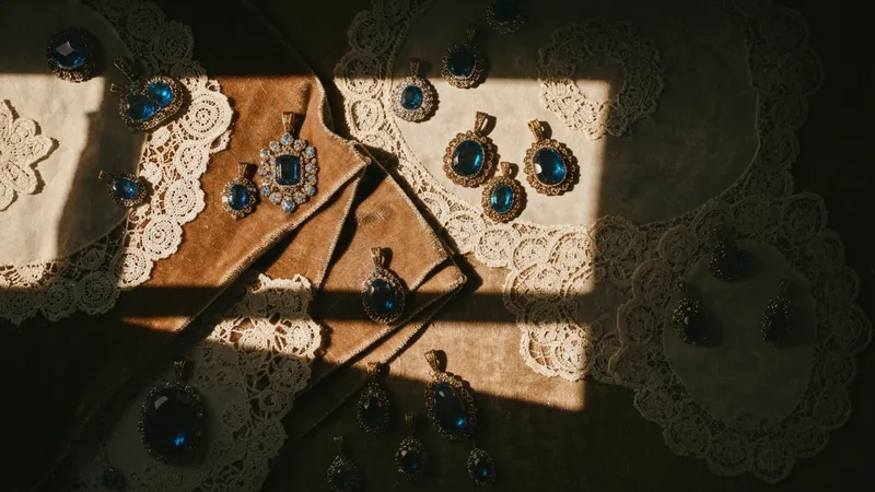 Les pendentifs en saphir vintage : charme intemporel