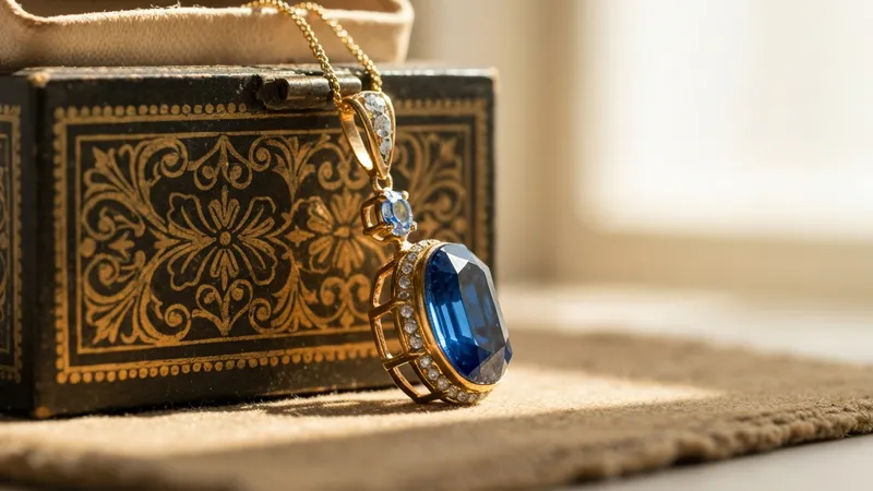 Pendentif en saphir et royauté : une histoire d'élégance