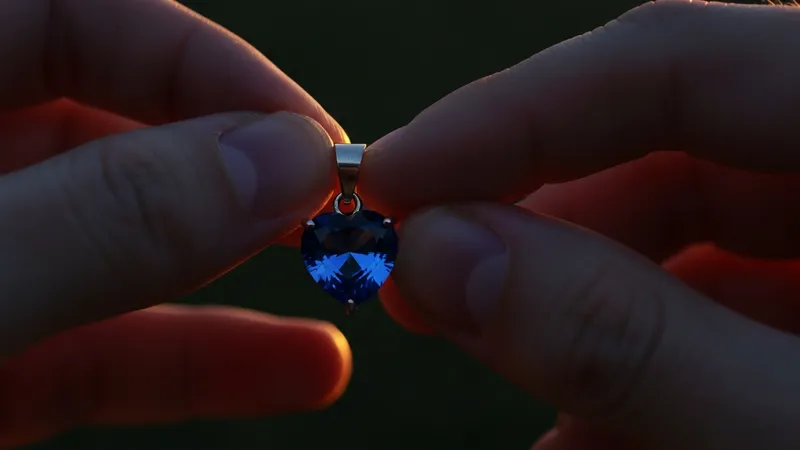 Pendentifs saphir en forme de cœur : un symbole d'amour
