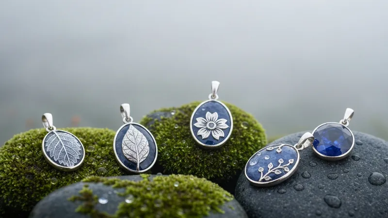 Pendentifs saphir évoquant la nature : designs inspirés