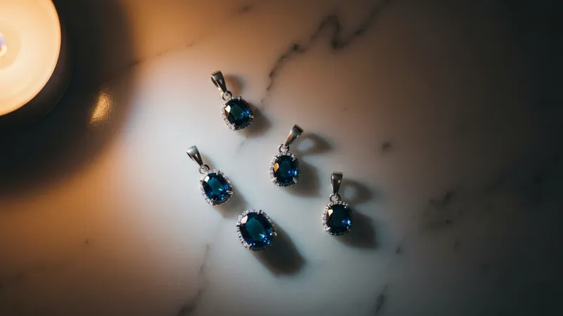 saphir rose taille coussin serti pendentif or rose